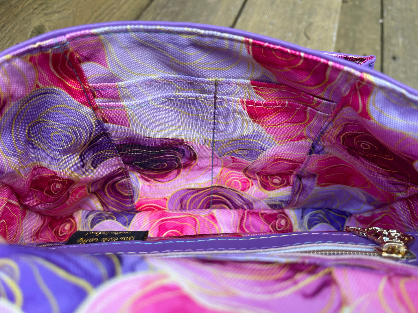 Purple Roses Alyssa Crossbody Purse