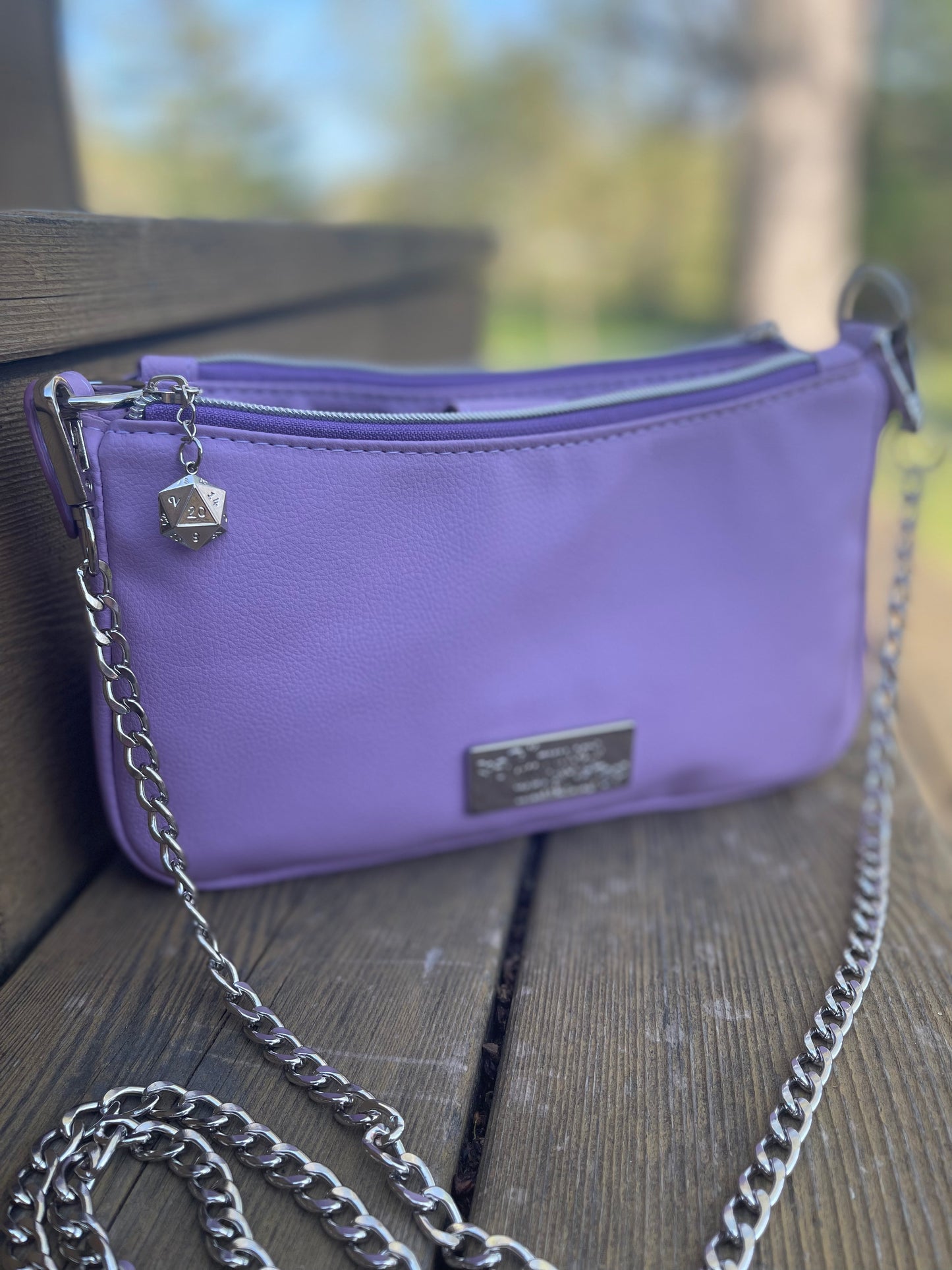 Purple Dice Aries Crossbody Bag