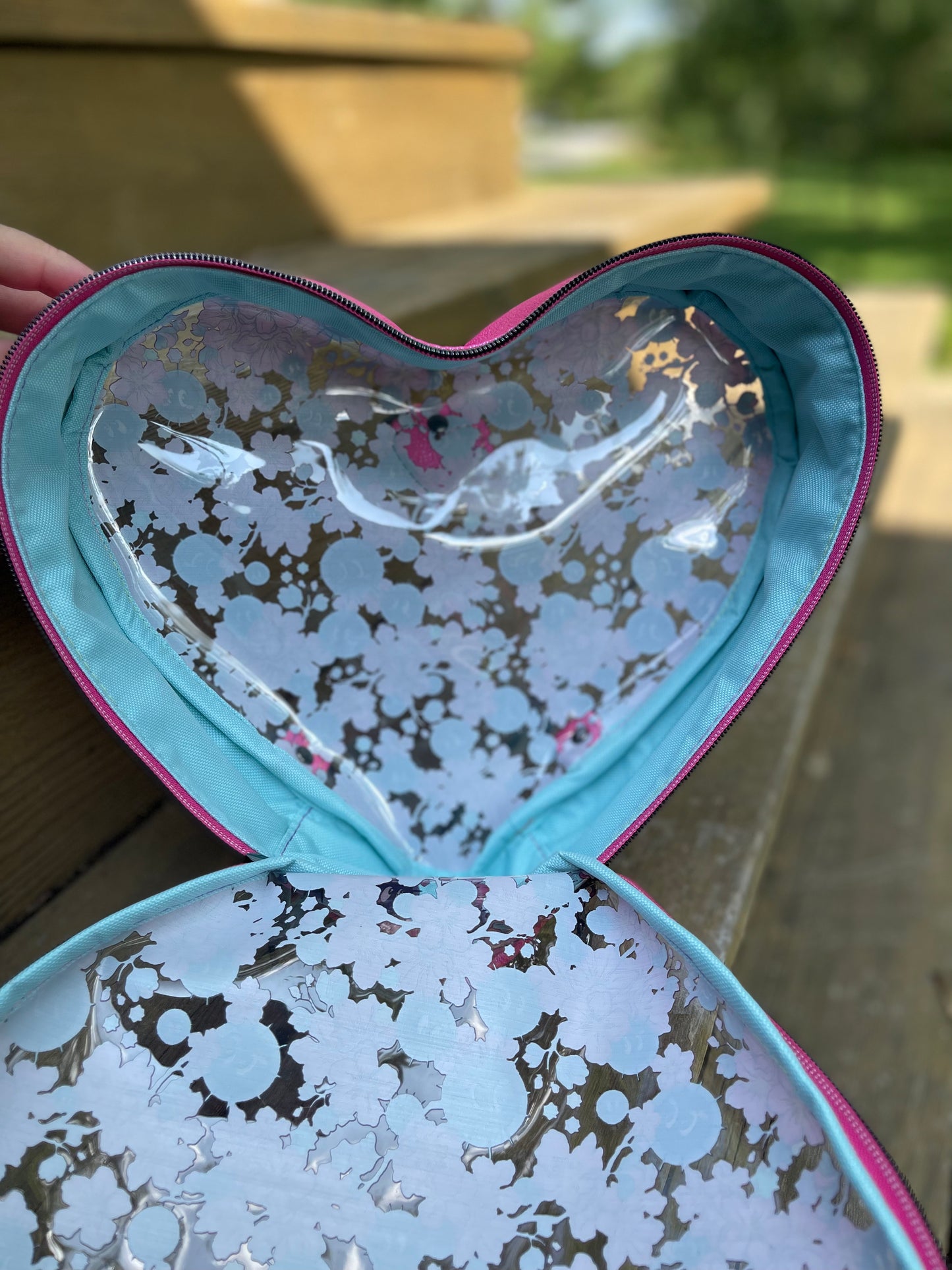 Soot Sprites Convertible Heart Bag — CLEAR