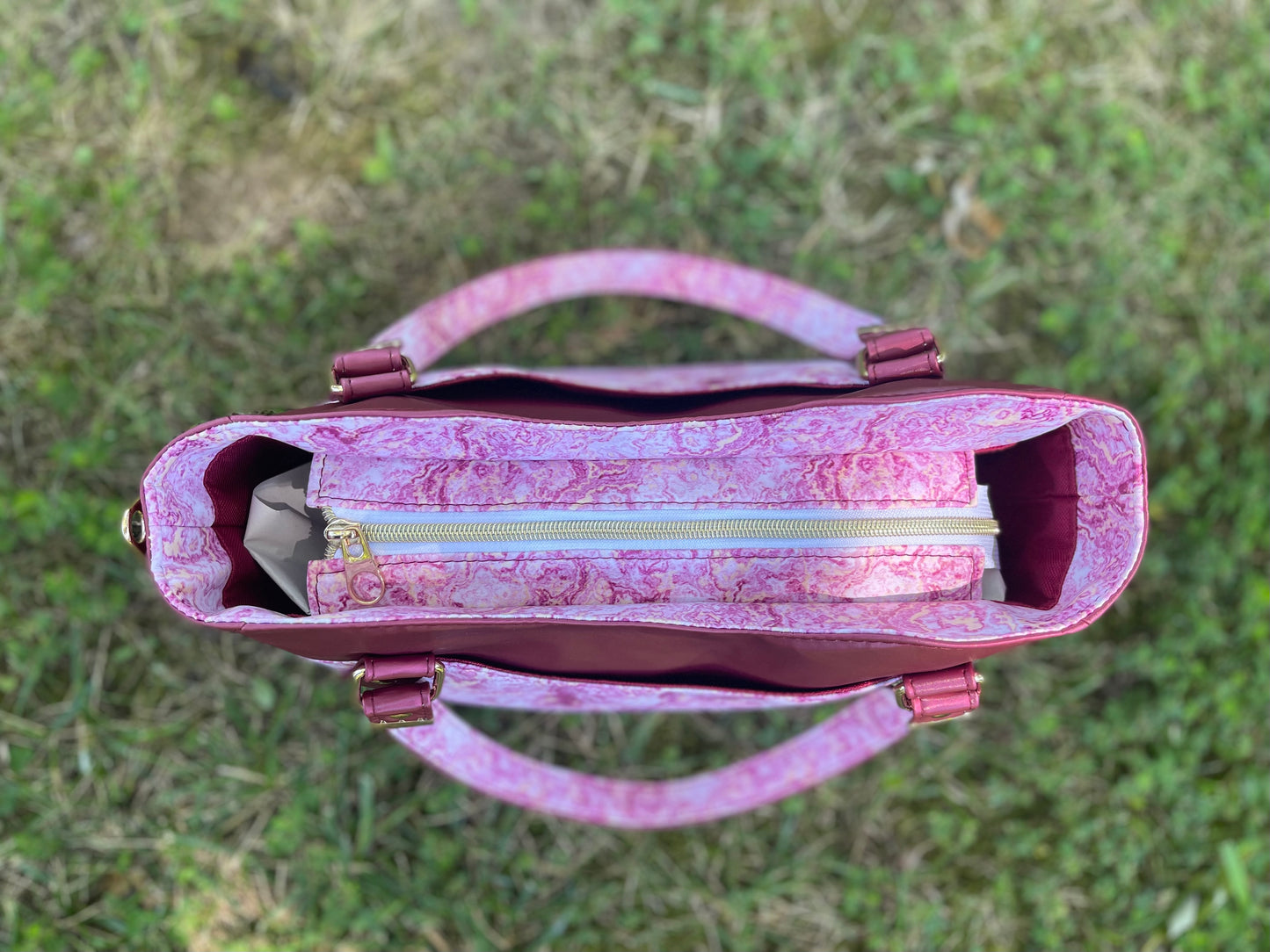 Pink Marble Hiraeth Handbag