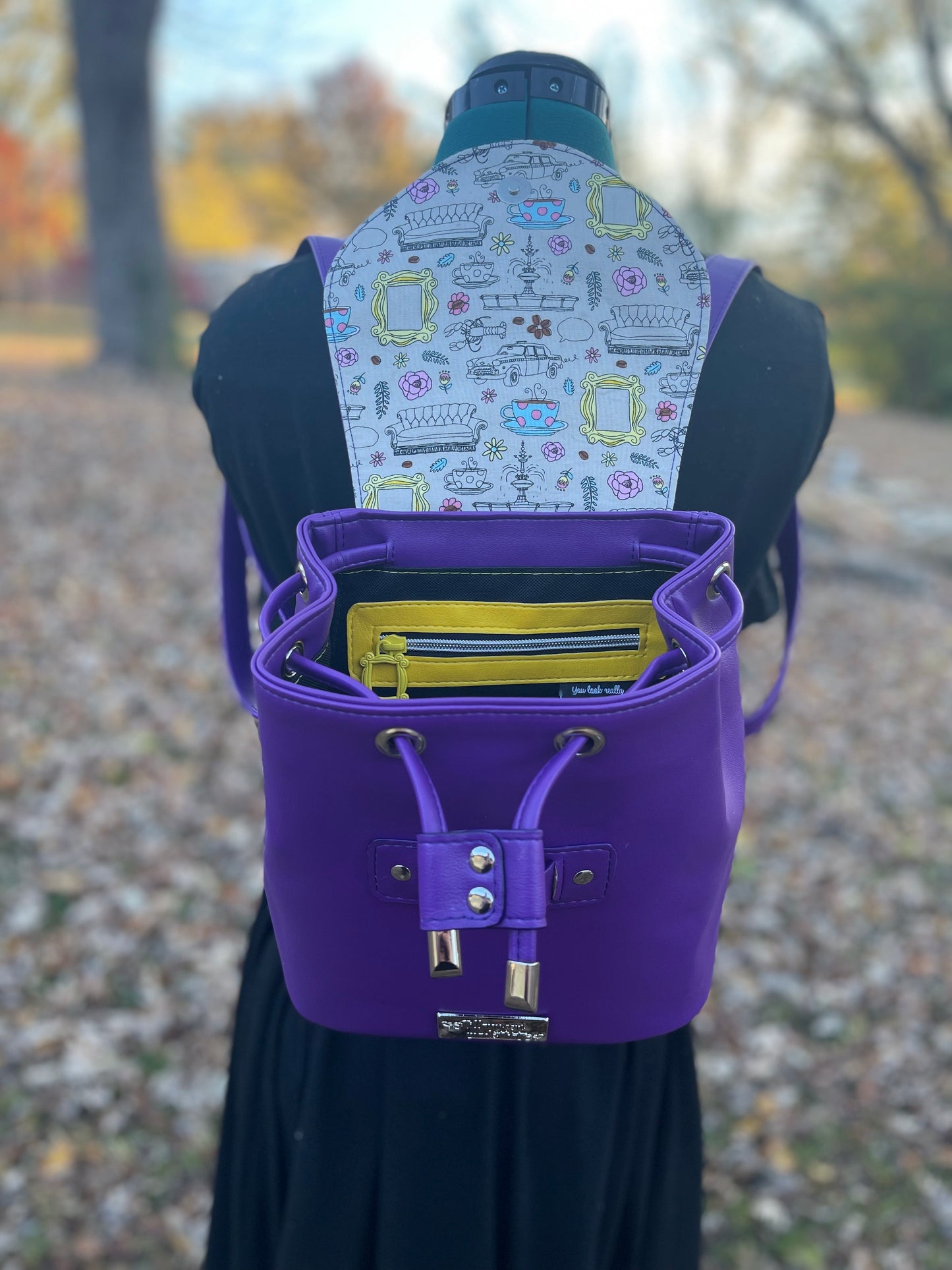 Friends Yellow Frame Mayfield Bucket Backpack