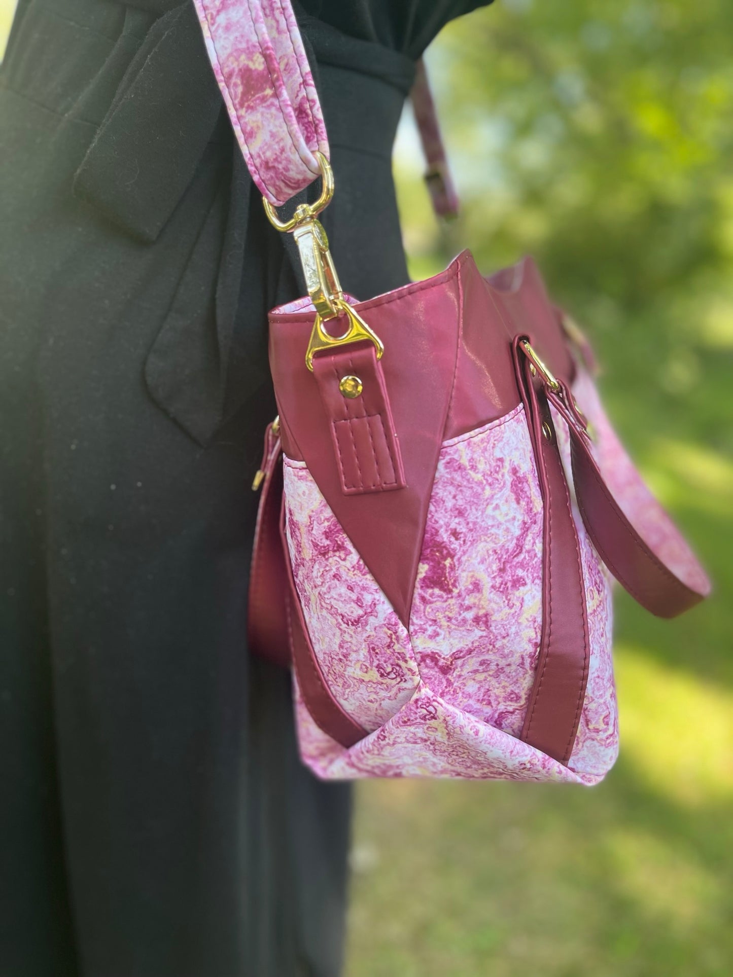 Pink Marble Hiraeth Handbag