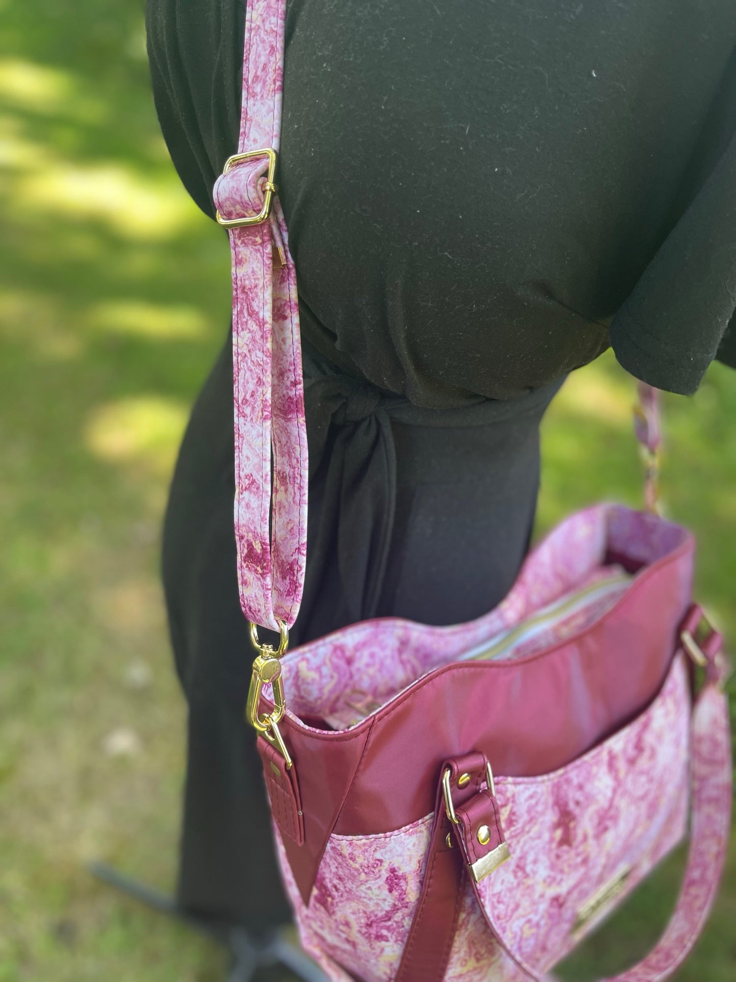 Pink Marble Hiraeth Handbag