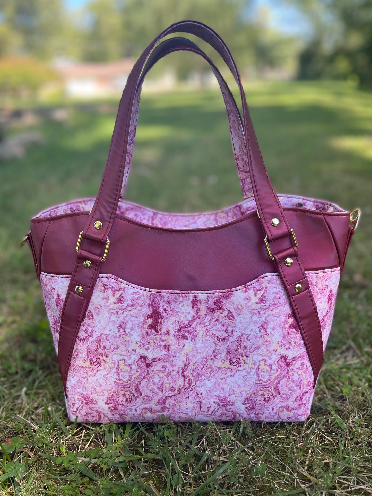 Pink Marble Hiraeth Handbag