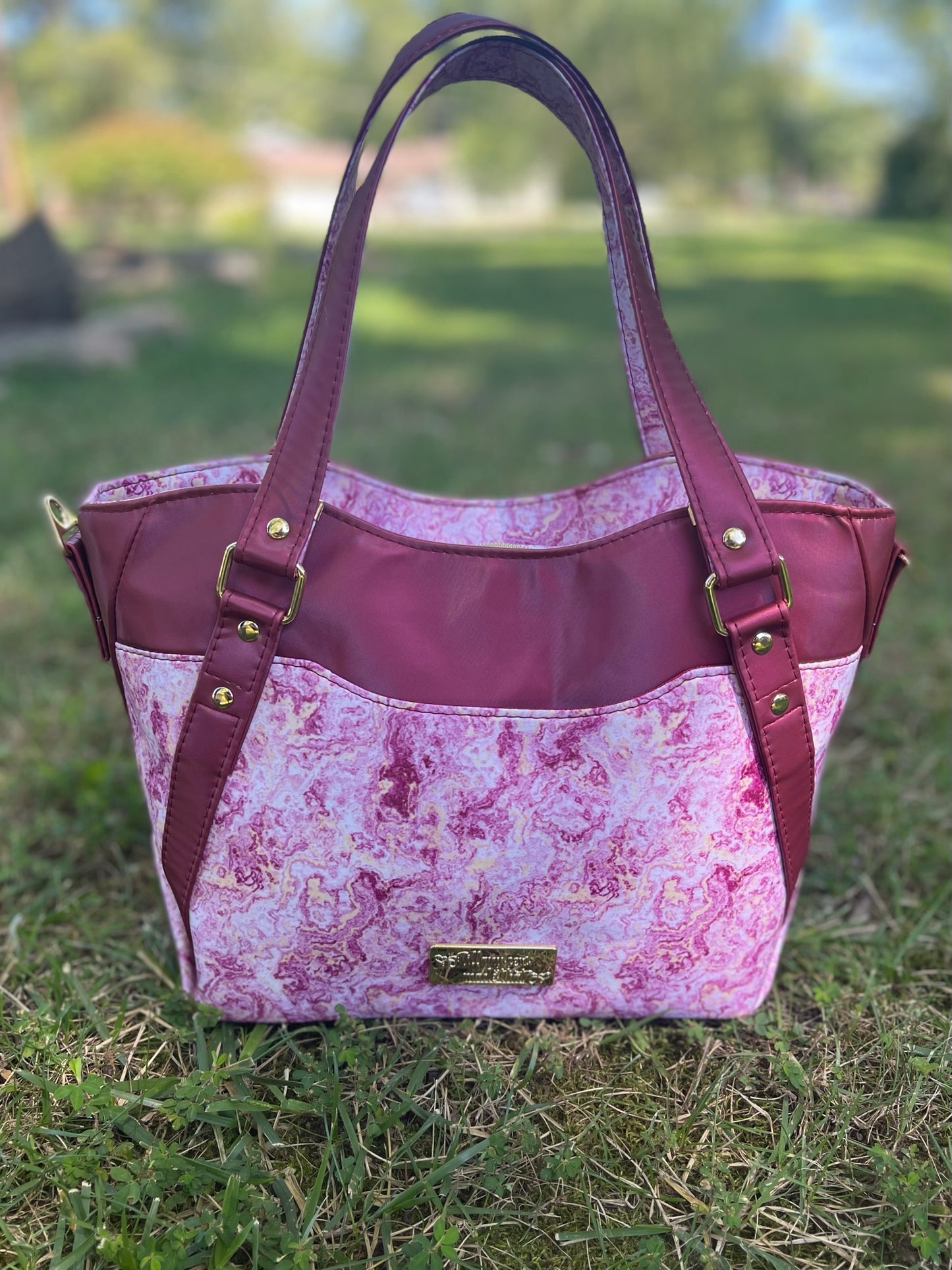 Pink Marble Hiraeth Handbag