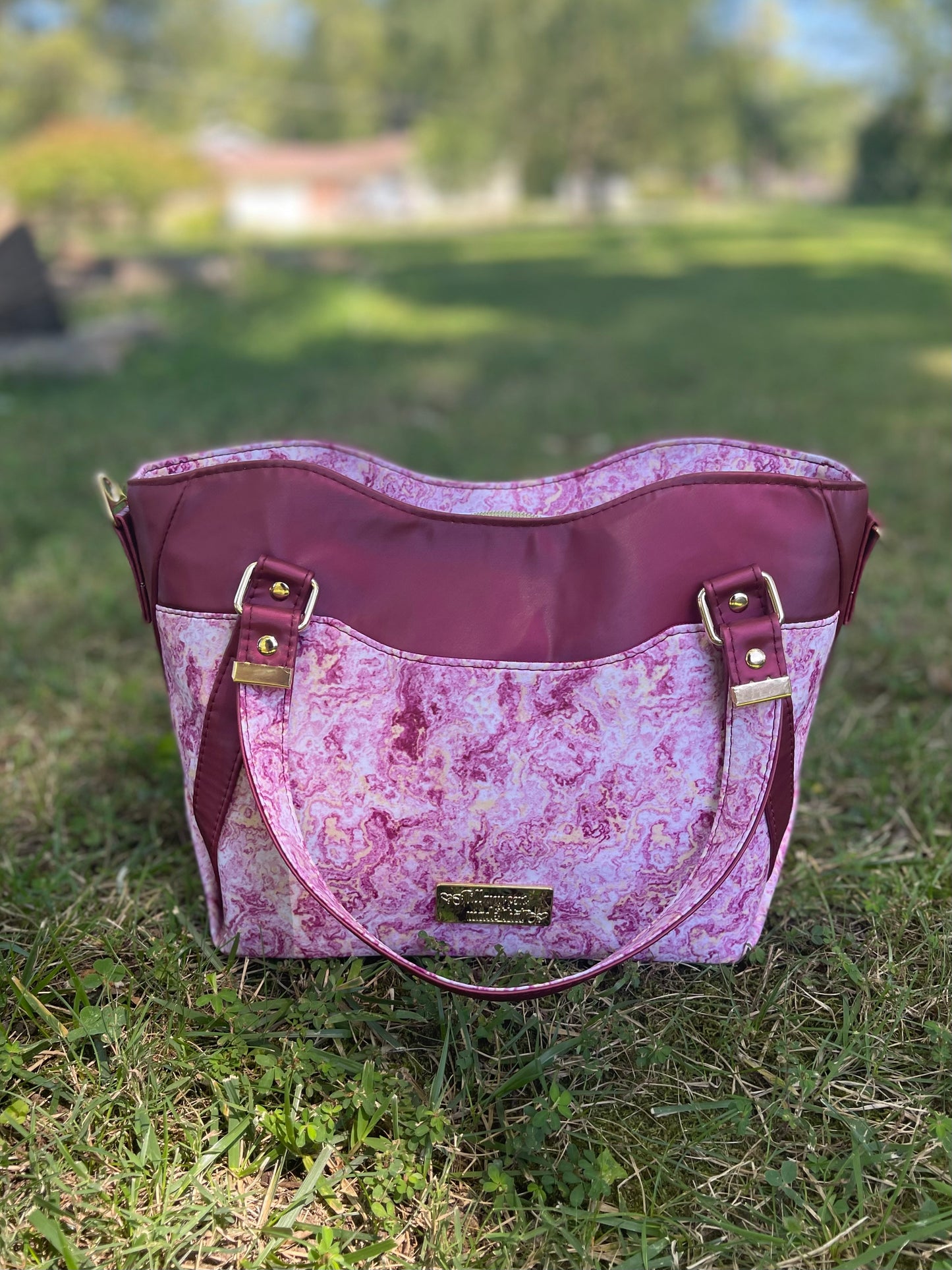 Pink Marble Hiraeth Handbag