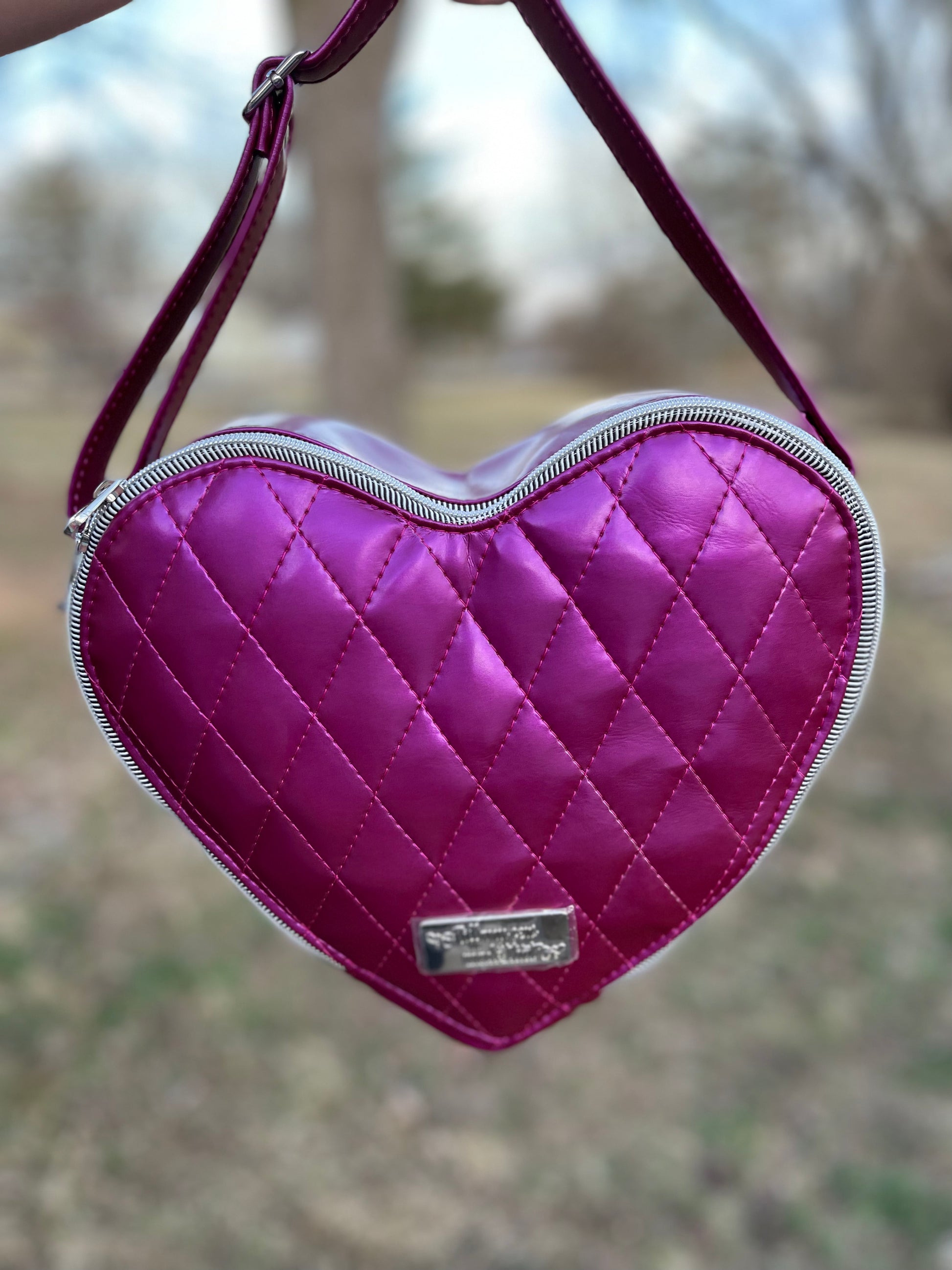 Heart Crossbody With Quilting